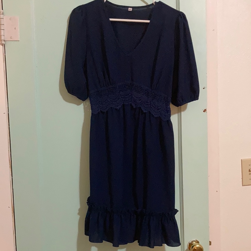 Navy blue dress from Amazon.